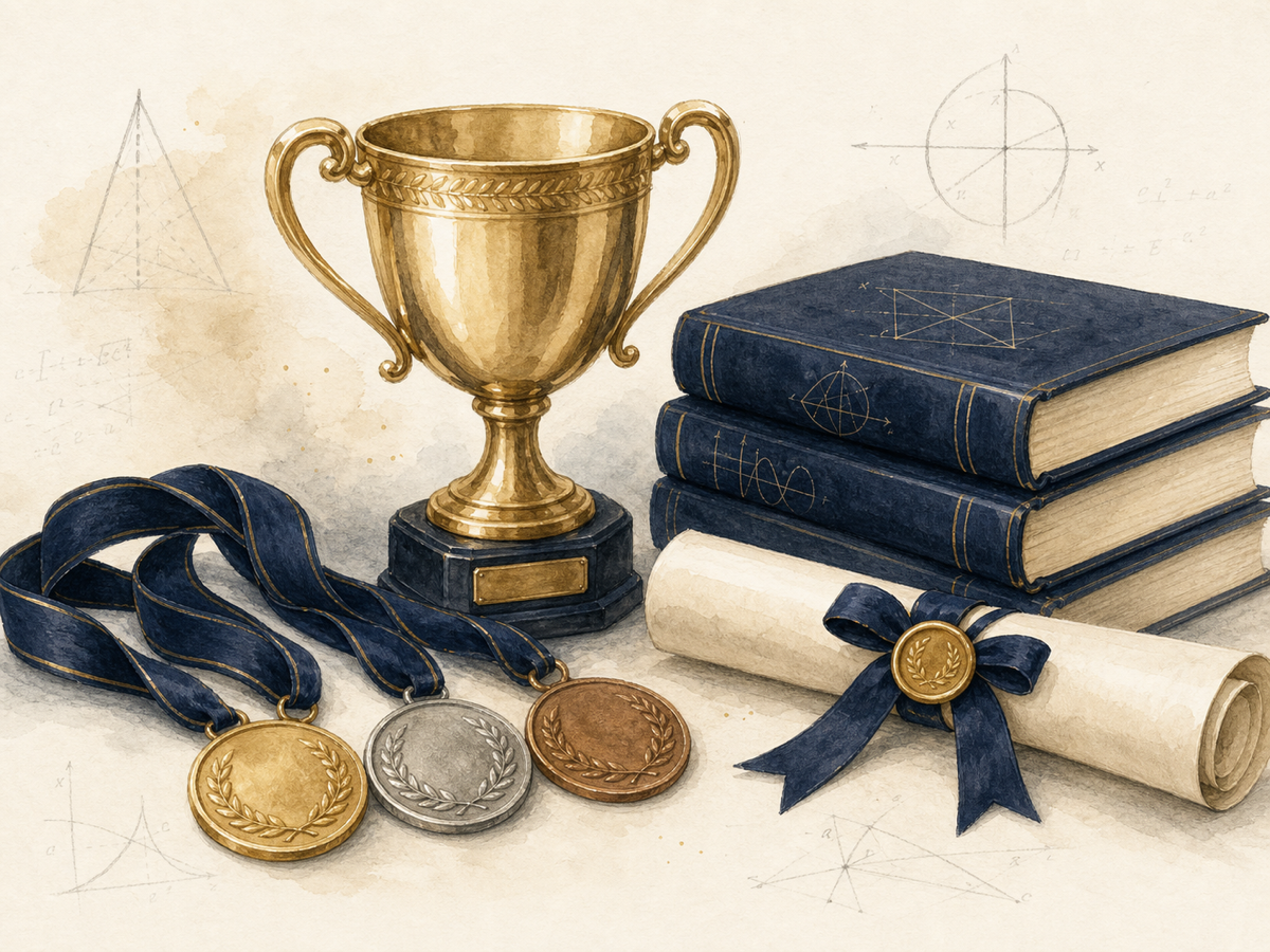 Trophies, medals and certificates won by our students